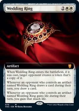 Wedding Ring Innistrad- Crimson Vow Commander Bordless